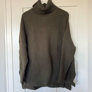 Cozy Olive Turtleneck Sweater